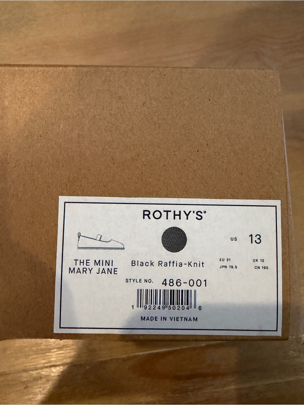 Rothy's Mini Mary Jane Kids Black Raffia-Knit
